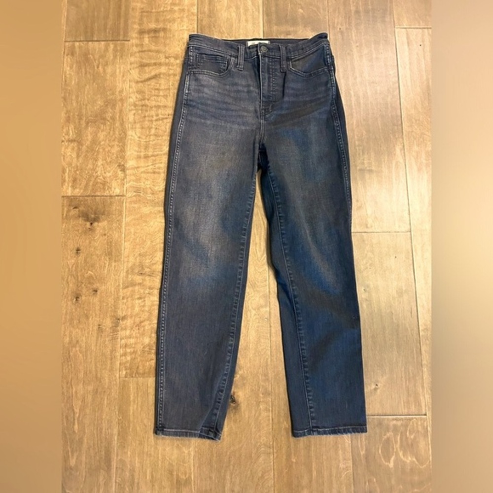 Madewell high rise slim straight faded black Jeans 26